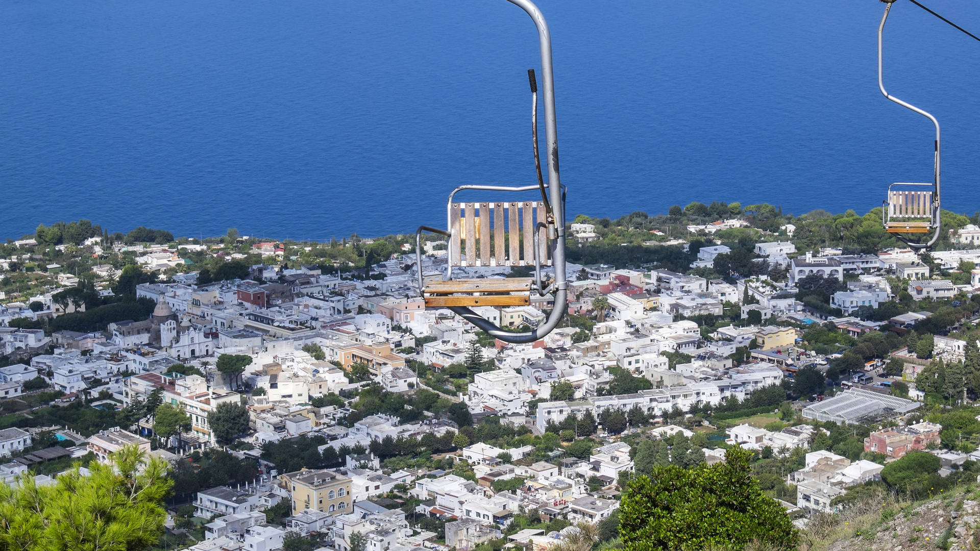 Skilift up Capri Island